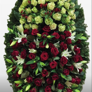 Венок из живых цветов №37