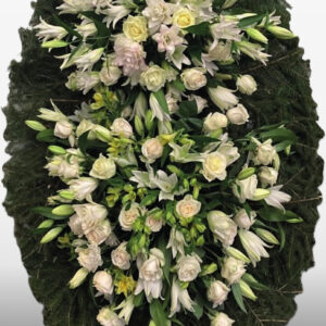 Венок из живых цветов №40