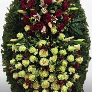 Венок из живых цветов №41