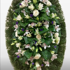 Венок из живых цветов №45