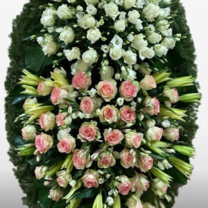 Венок из живых цветов №50