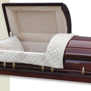 Гроб М32 Белый (Двухкрышечный)